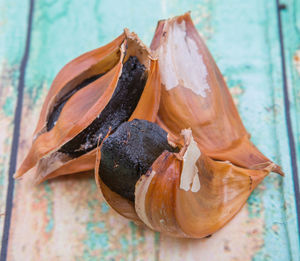 Close-up of caramelized garlic