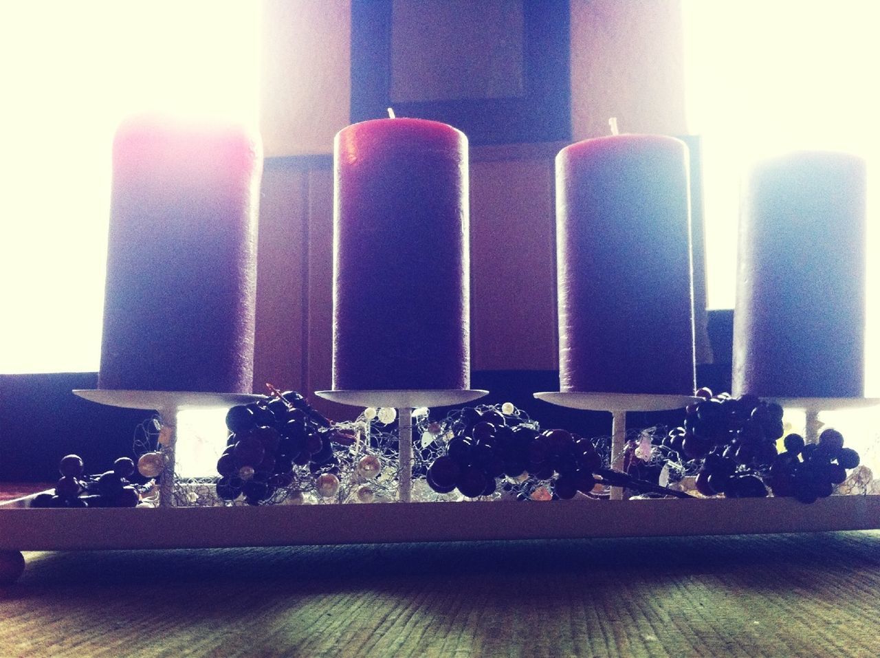 indoors, still life, table, arrangement, large group of objects, in a row, variation, side by side, close-up, home interior, order, no people, sweet food, abundance, multi colored, decoration, selective focus, candle, glass - material, celebration