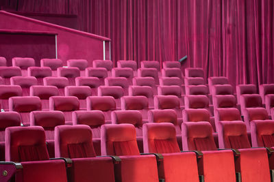 Empty seats in theater