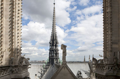 Panoramic view of buildings in city against sky