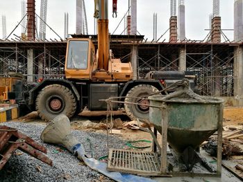 Abandoned train on railroad track