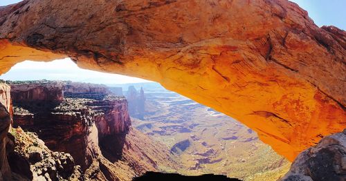 View of rock formation