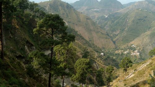 High angle view of valley