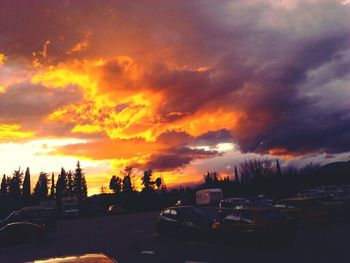 Road at sunset