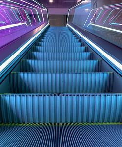 Full frame shot of escalator