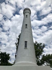 Low angle view of tower against sky