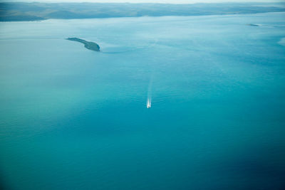 High angle view of sea