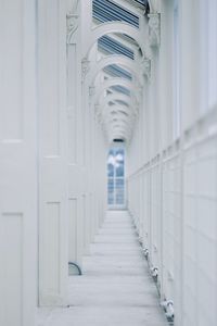 Empty corridor of building