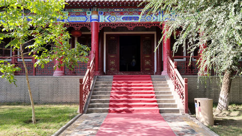 Entrance of building