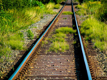 View of railroad tracks