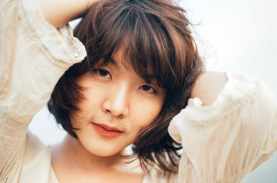 Close-up portrait of girl