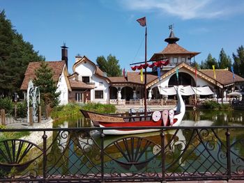 View of building by lake