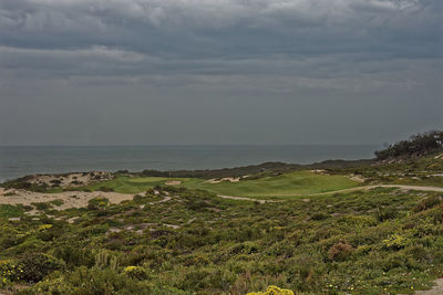 Scenic view of sea against sky