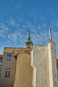 Low angle view of building against sky