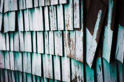 Full frame shot of wooden wall