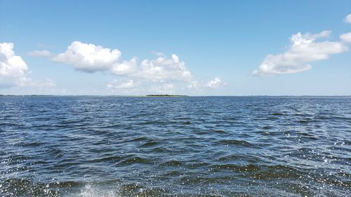 Scenic view of sea against sky