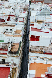 High angle view of cityscape