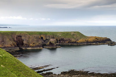 View of bowdun head from dunnottar castle