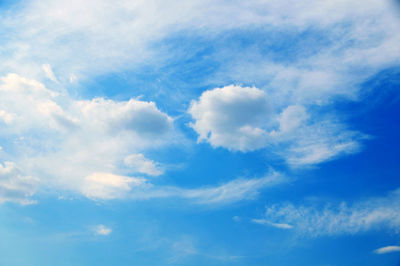 Low angle view of clouds in sky