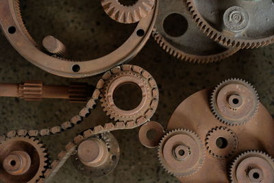 Close-up of machine parts
