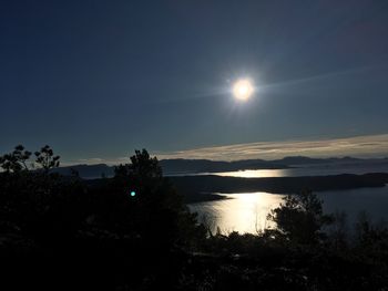 Scenic view of moon at night