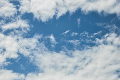 Low angle view of cloudy sky