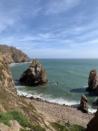 Scenic view of sea against sky