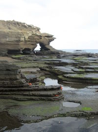 Rocks in sea