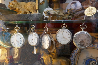 Pocket watches for sale in shop