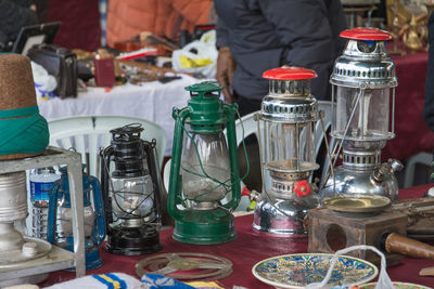 Lanterns at market for sale