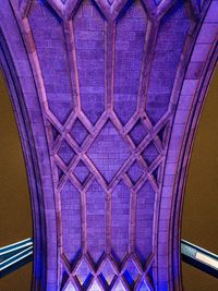 Low angle view of bridge in building