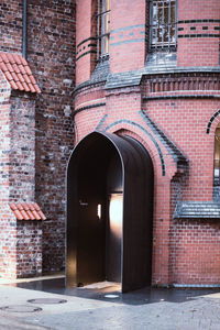 Entrance of historic building