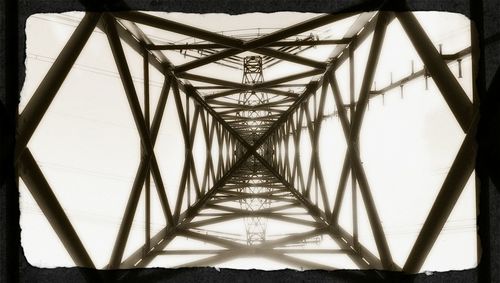 Low angle view of bridge against sky