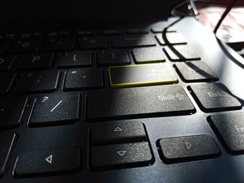 Close-up of computer keyboard