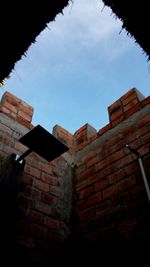 Low angle view of building against sky