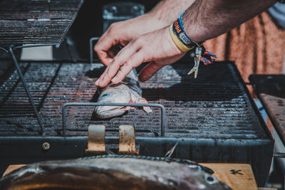 Person working on wood