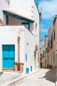 Street amidst buildings in town