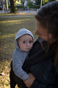 Mother and son