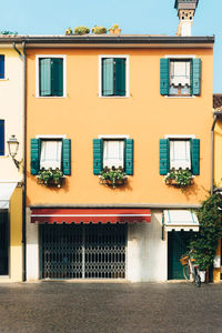 Residential building against sky