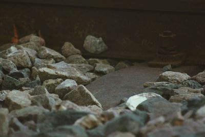 Close-up of stones on rocks