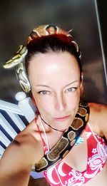 Portrait of beautiful woman