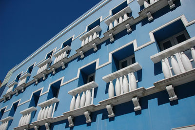 Low angle view of buildings against the sky