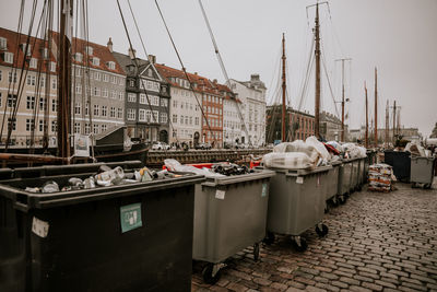 Boats in harbor