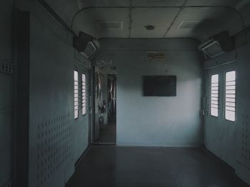 Empty corridor of building