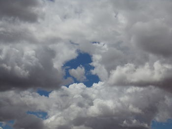 Low angle view of clouds in sky