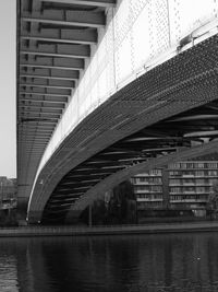 Bridge over river in city