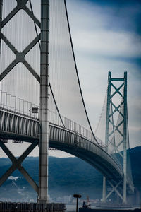 Bridge over river against sky