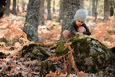 Girl in forest