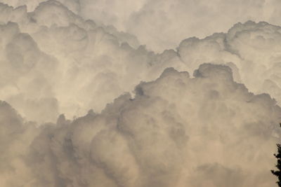 Low angle view of cloudscape against sky