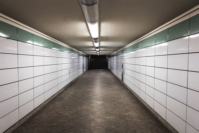 Empty corridor of building